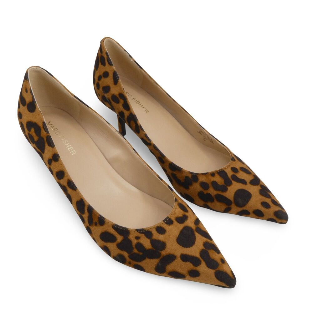 Marc Fisher Women's Size US 9.5 Kitten Heel Pumps - Leopard NWOT